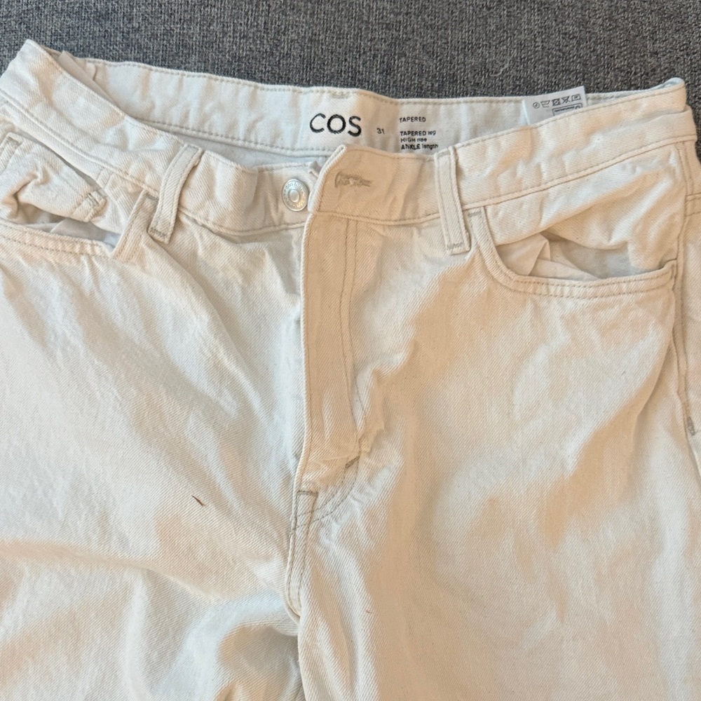 COS Off-White Denim Pants